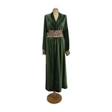 Belle Green with Design luxury abaya