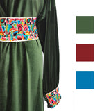 Belle Green with Design luxury abaya