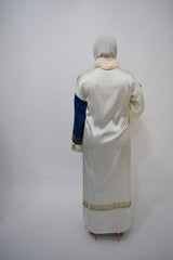 Bisht Artisana White luxury abaya