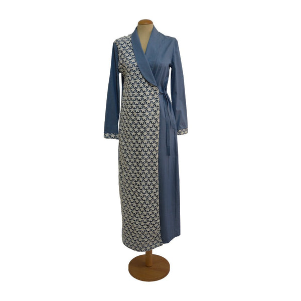 Blue Paper cotton luxury abaya