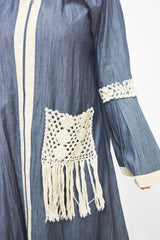 Bouf Blue luxury abaya