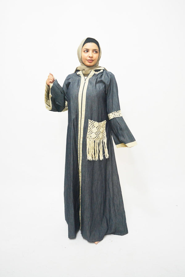 Bouf Blue luxury abaya