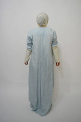 Bouny Light Blue Luxury Abaya