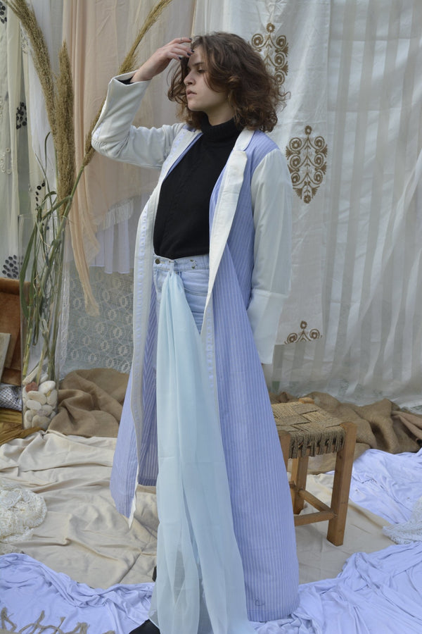 Cotton Chemise Baby Blue luxury abaya