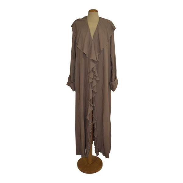 Cotton Velvet Brown Luxury abaya