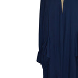 Cotton Viscose Dark Blue Luxury abaya