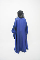 Crane Blue luxury abaya