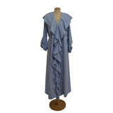 Fluffy Baby Blue luxury abaya