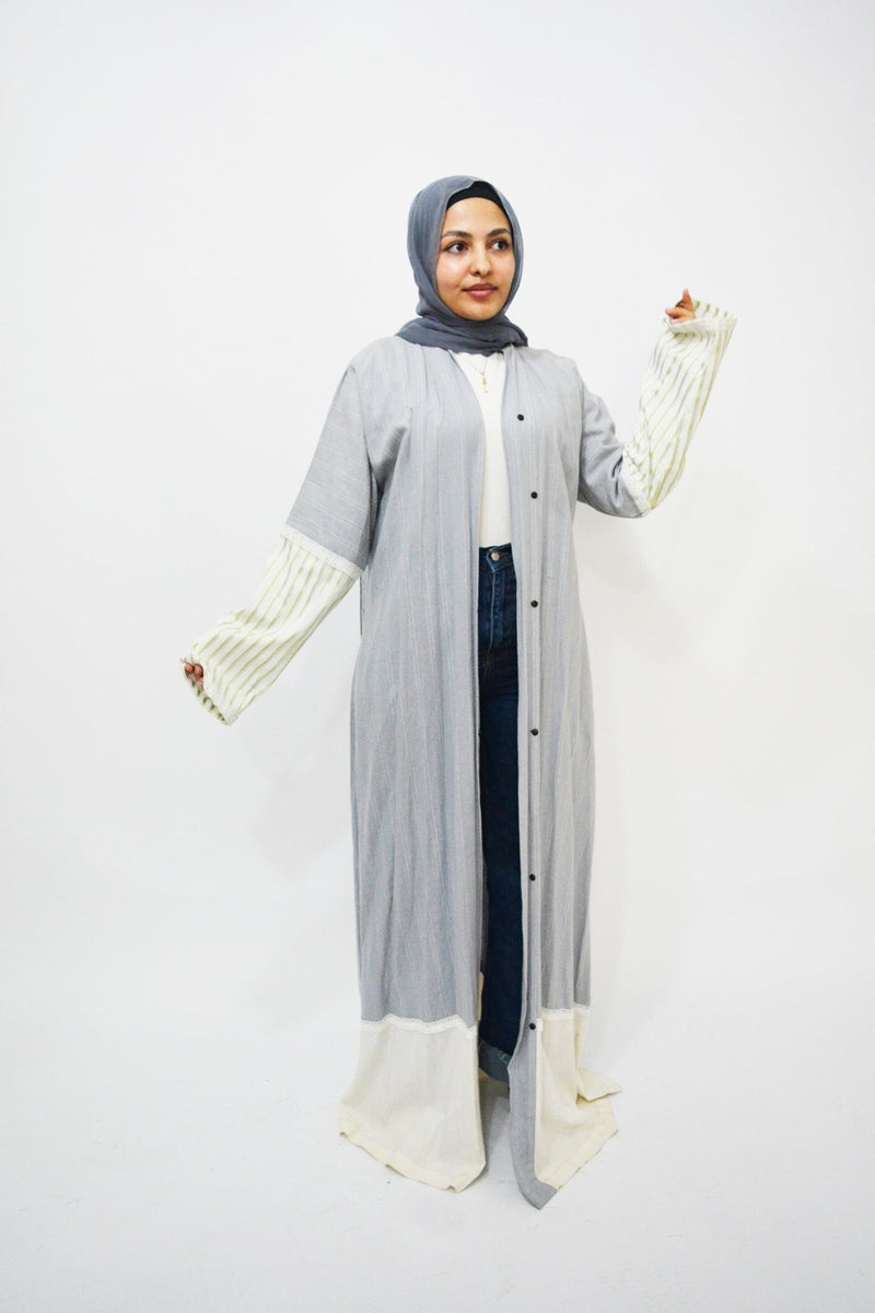 Longy Silver luxury abaya