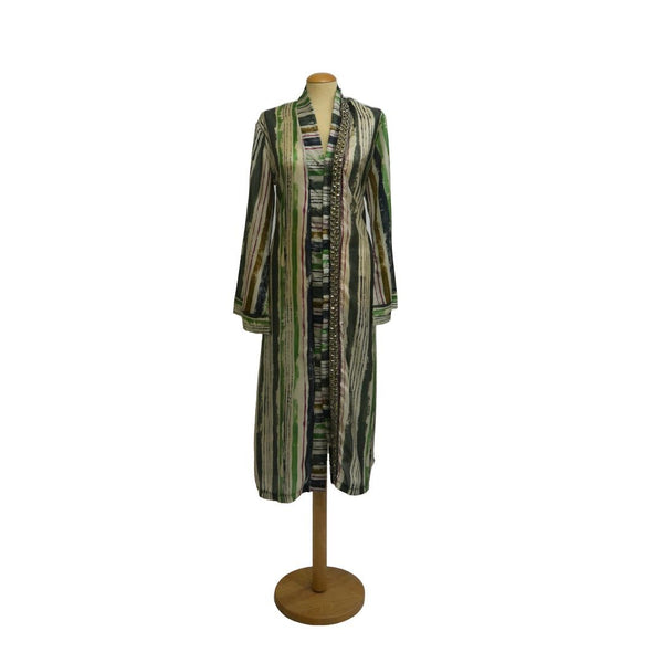 Longy Silk Smooth Green luxury abaya