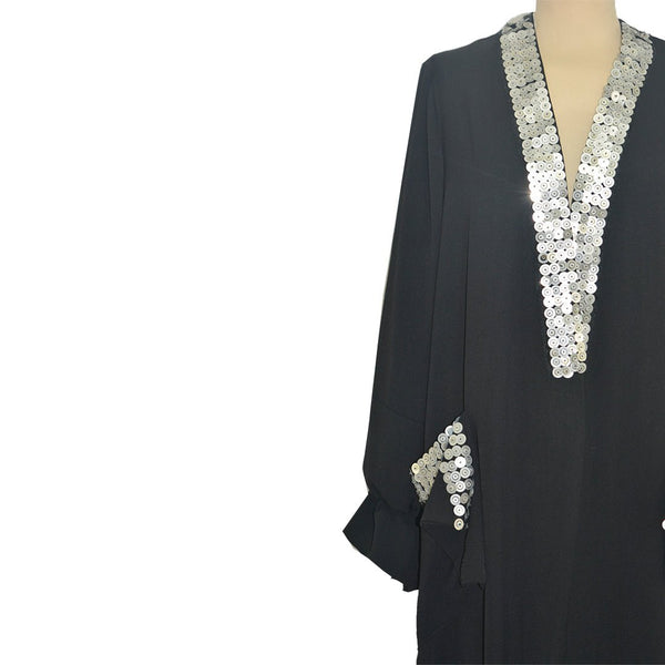 Nightflare Black with Payette luxury abaya