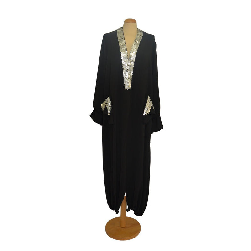 Nightflare Black with Payette luxury abaya