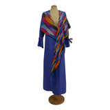 Peacock Colorful Collar luxury abaya